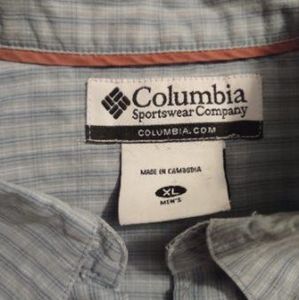 Columbia men's dress shirt, L, light blue